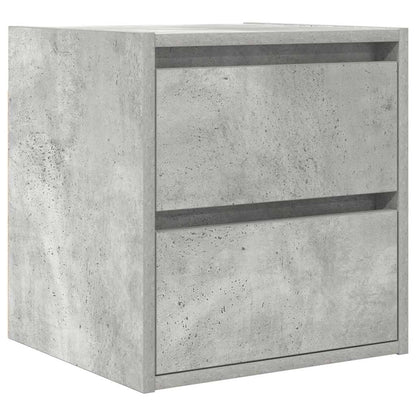 Nachtkastjes 2 st wandgemonteerd 38x34x40 cm betongrijs