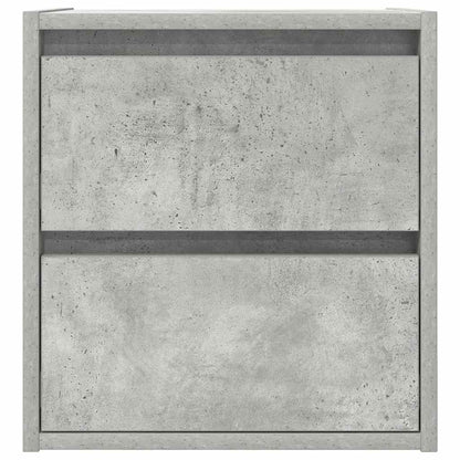 Nachtkastjes 2 st wandgemonteerd 38x34x40 cm betongrijs