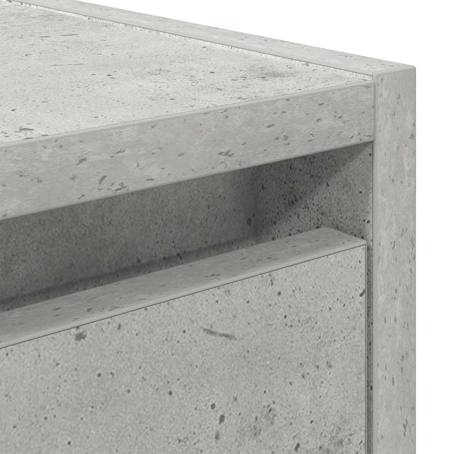 Nachtkastjes 2 st wandgemonteerd 38x34x40 cm betongrijs