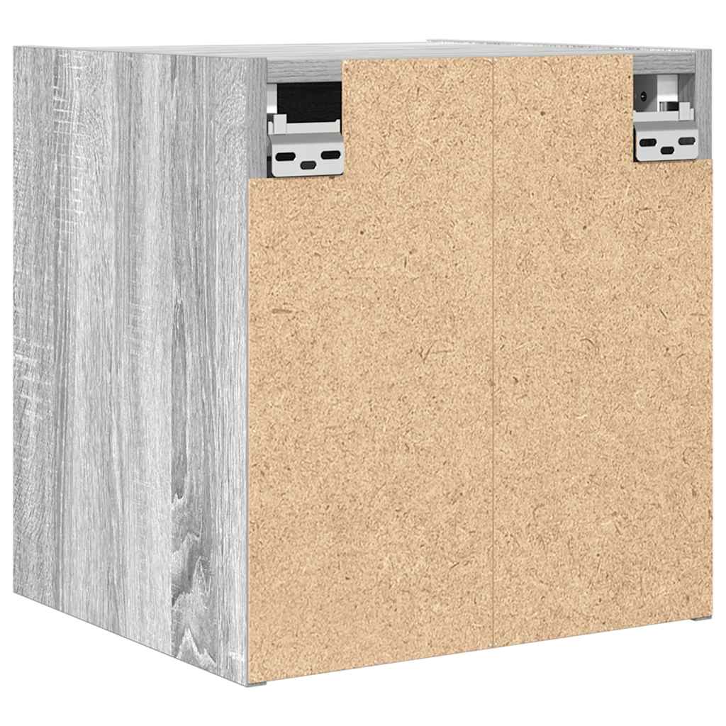 Nachtkastje wandgemonteerd 38x34x40 cm grijs sonoma eikenkleur