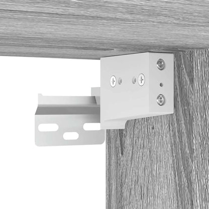 Nachtkastjes 2 st wandgemonteerd 38x34x40 cm grijs sonoma eiken