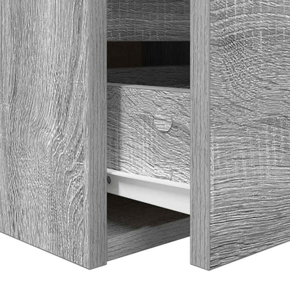 Nachtkastjes 2 st wandgemonteerd 38x34x40 cm grijs sonoma eiken