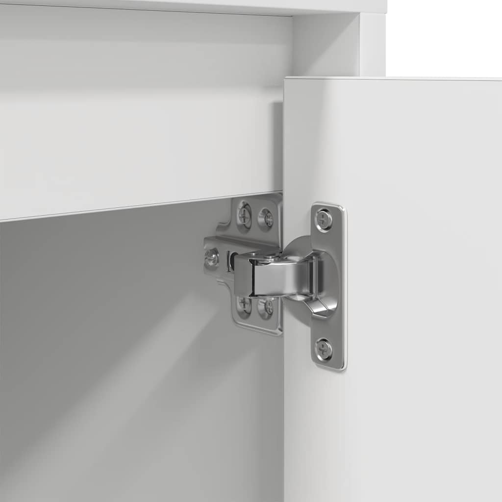 Nachtkastjes met led-verlichting 2 st 38x34x50 cm wit