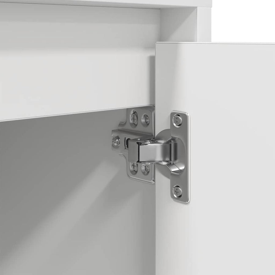 Nachtkastjes met led-verlichting 2 st 38x34x50 cm wit