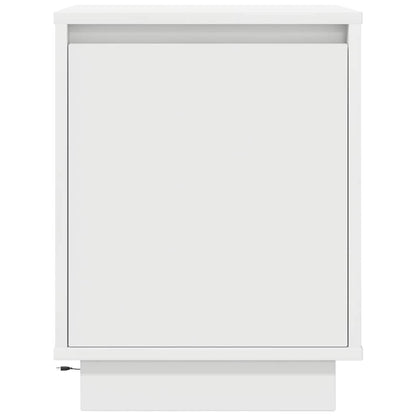 Nachtkastjes met led-verlichting 2 st 38x34x50 cm wit