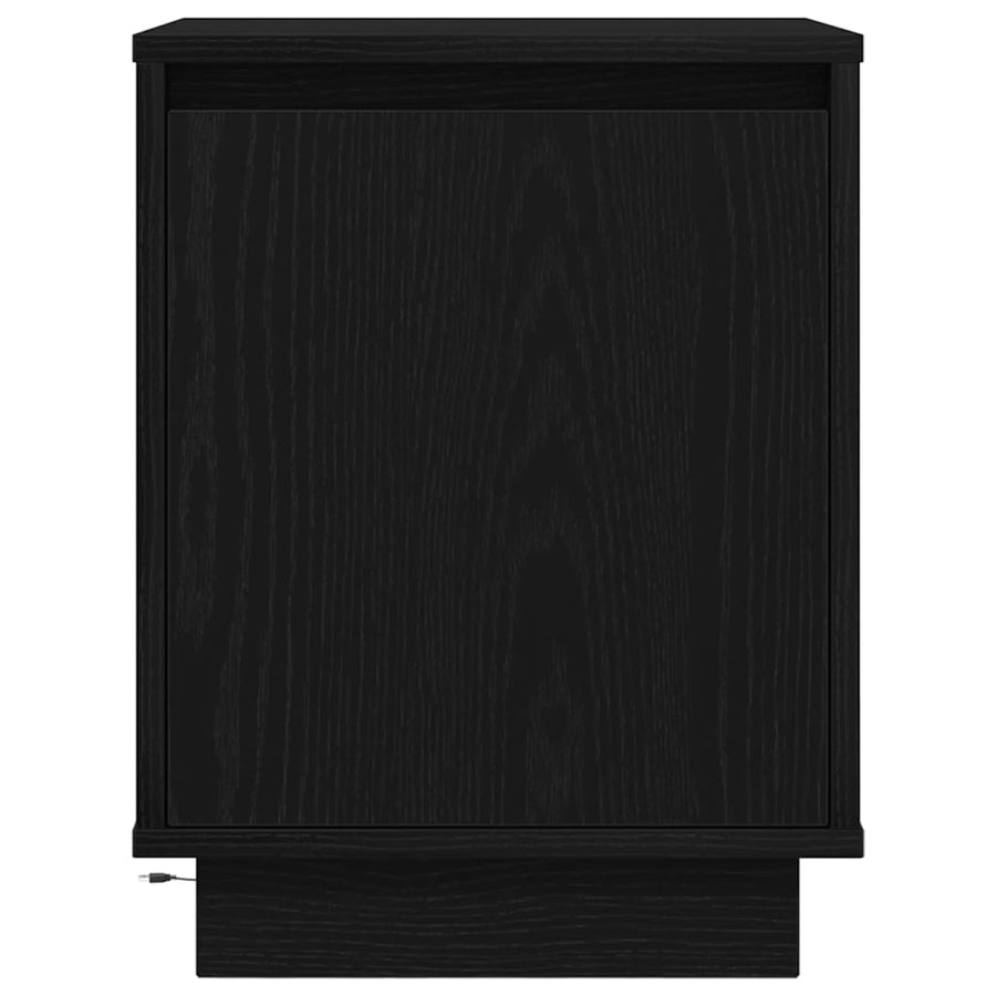 Nachtkastjes met LED-verlichting 2 st 38x34x50 cm zwart