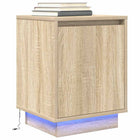 Nachtkastje 38x34x50 cm sonoma eiken led