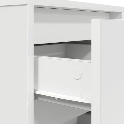 Nachtkastjes met led-verlichting 2 st 38x34x50 cm wit