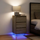 Nachtkastje 38x34x65 cm sonoma eiken led