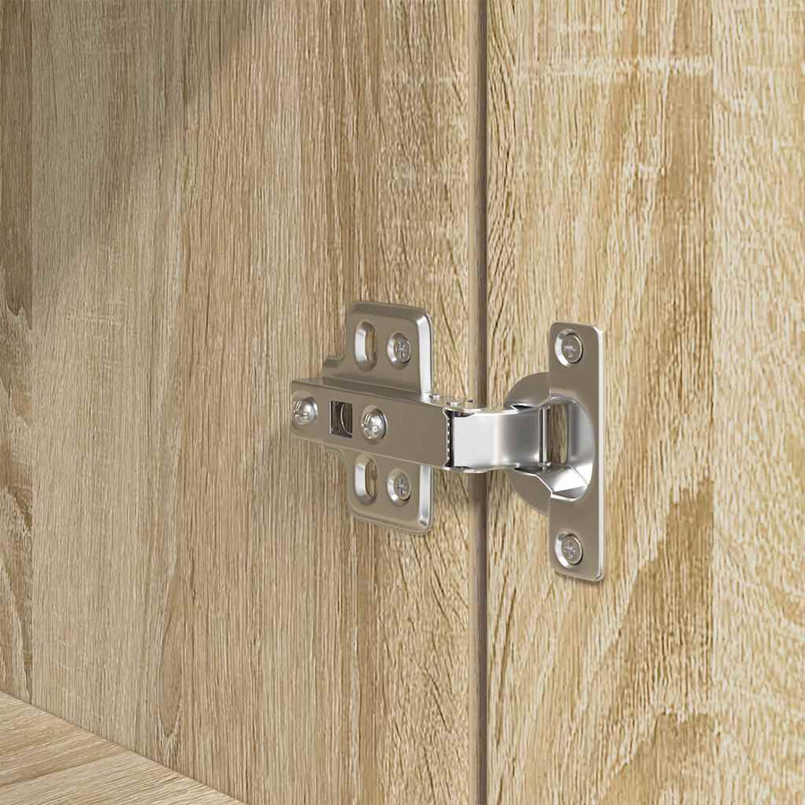 Nachtkastje 39x35x125 cm bewerkt hout sonoma eikenkleurig