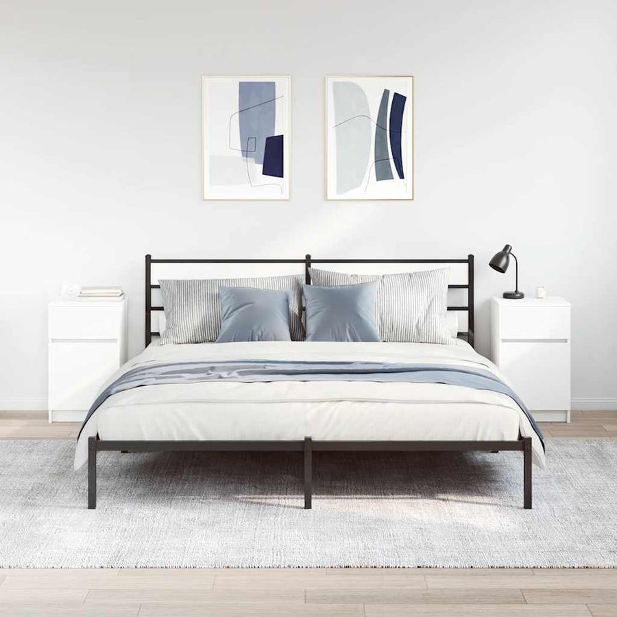 Nachtkastjes 2 st 39x35x65 cm bewerkt hout wit
