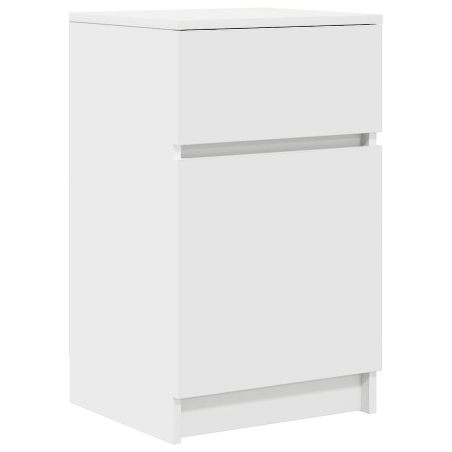 Nachtkastjes 2 st 39x35x65 cm bewerkt hout wit