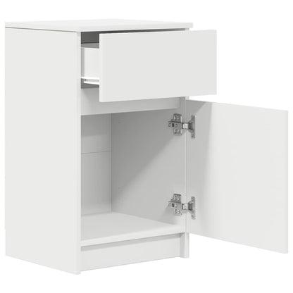 Nachtkastjes 2 st 39x35x65 cm bewerkt hout wit