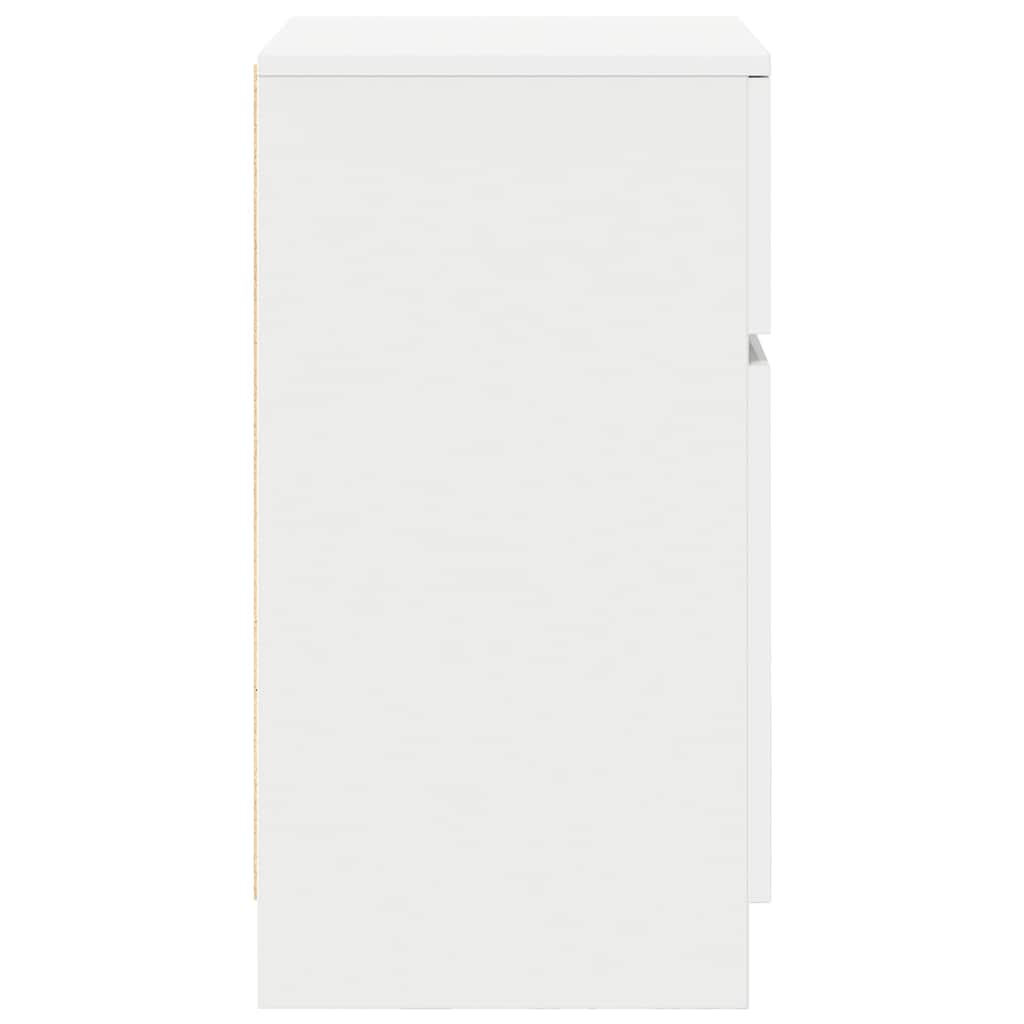 Nachtkastjes 2 st 39x35x65 cm bewerkt hout wit