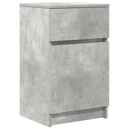 Nachtkastjes 2 st 39x35x65 cm bewerkt hout betongrijs
