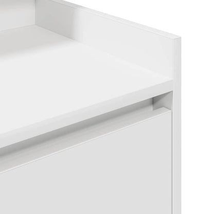 Nachtkastjes met 2 lades 2 st 38x34x80 cm wit