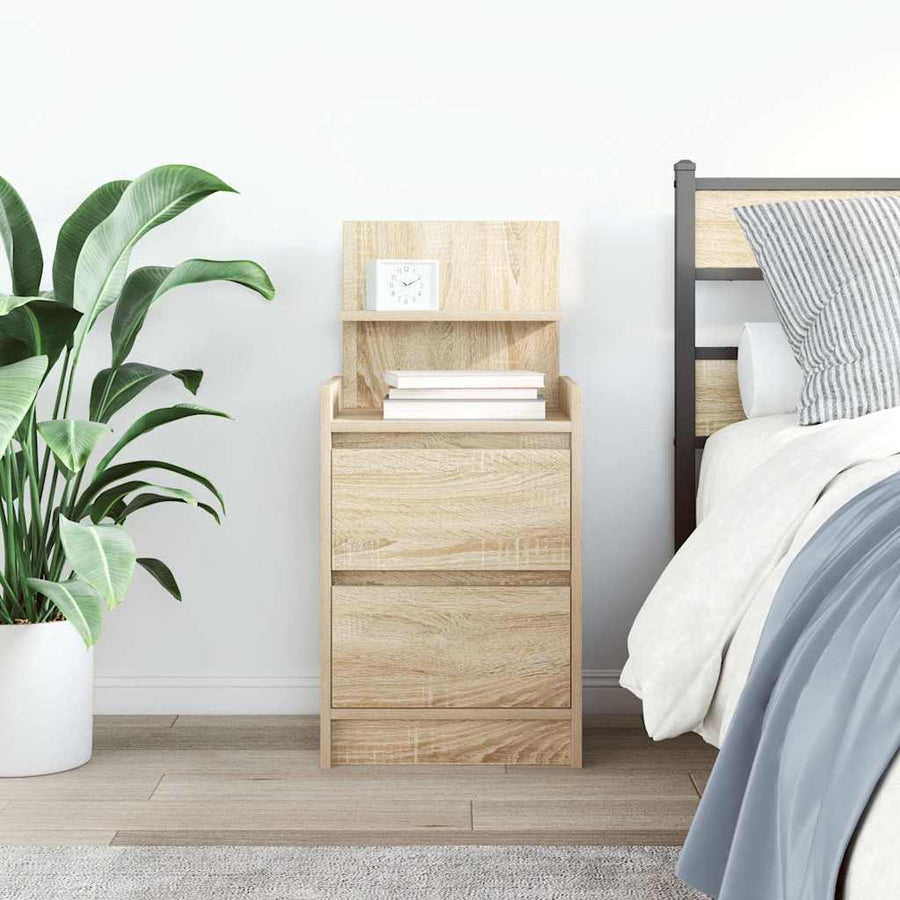 Nachtkastje Met 2 Lades 38X34X80 Cm Kleurig 1