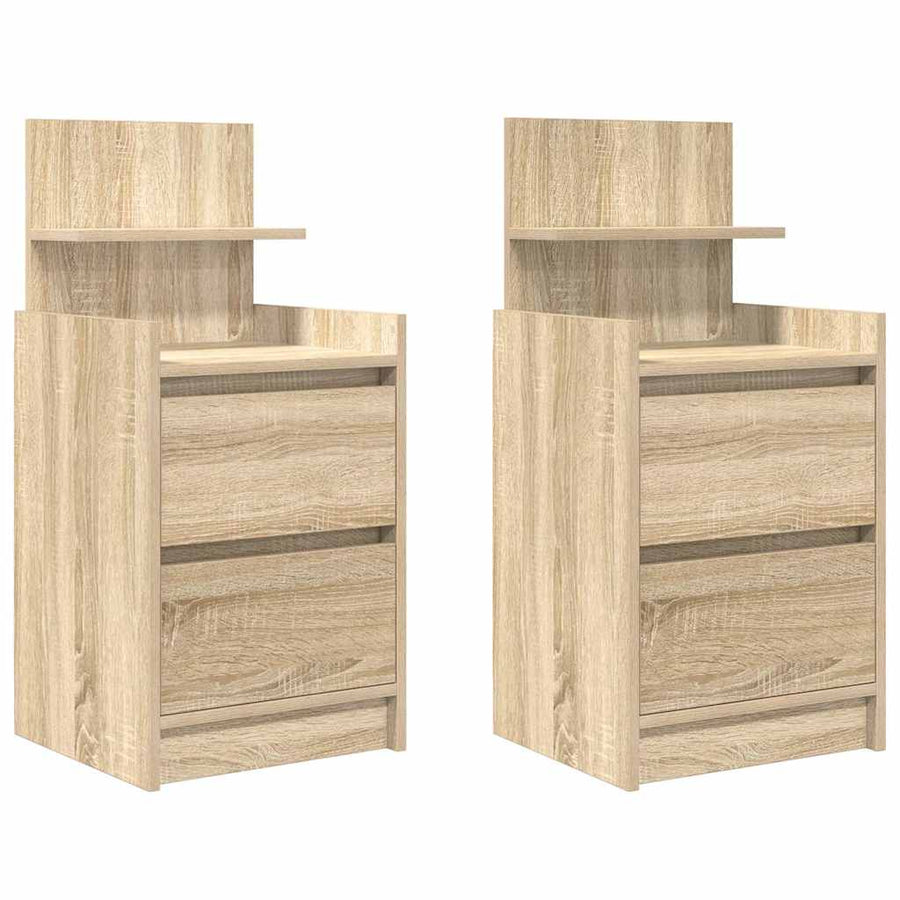 Nachtkastjes Met 2 Lades 38X34X80 Cm Kleurig 2