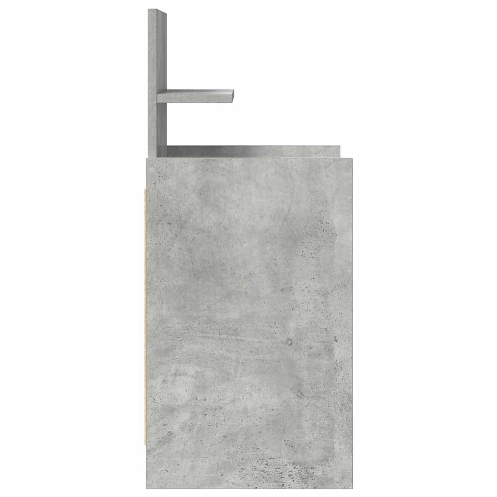 Nachtkastjes met 2 lades 2 st 38x34x80 cm betongrijs