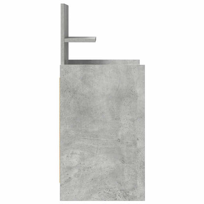Nachtkastjes met 2 lades 2 st 38x34x80 cm betongrijs