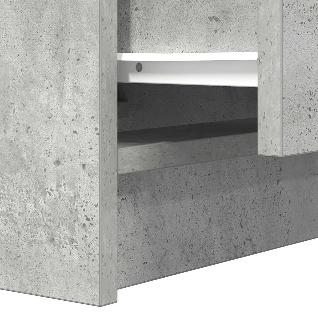 Nachtkastjes met 2 lades 2 st 38x34x80 cm betongrijs