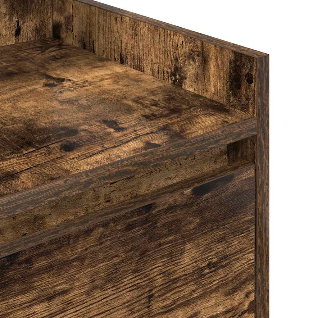 Nachtkastjes met 2 lades 2 st 38x34x80 cm gerookt eikenkleurig