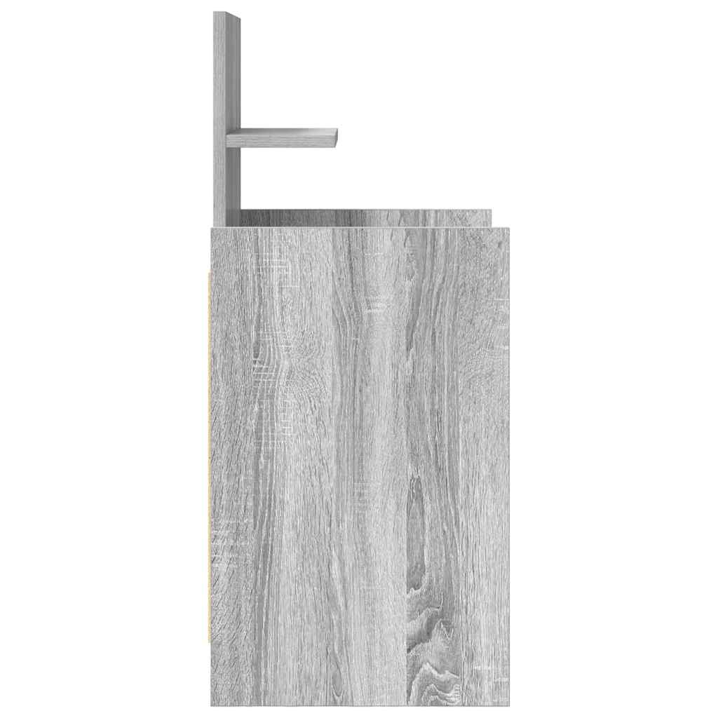 Nachtkastjes Met 2 Lades 2 St 38X34X80 Cm Grijs Sonoma