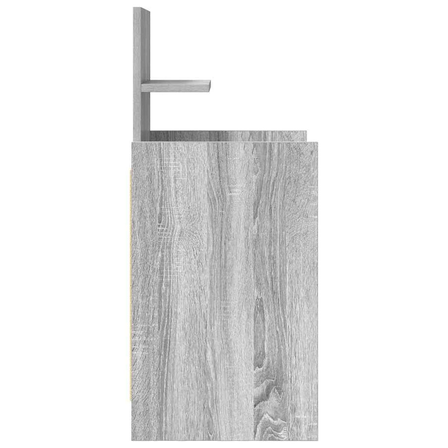 Nachtkastjes Met 2 Lades 2 St 38X34X80 Cm Grijs Sonoma