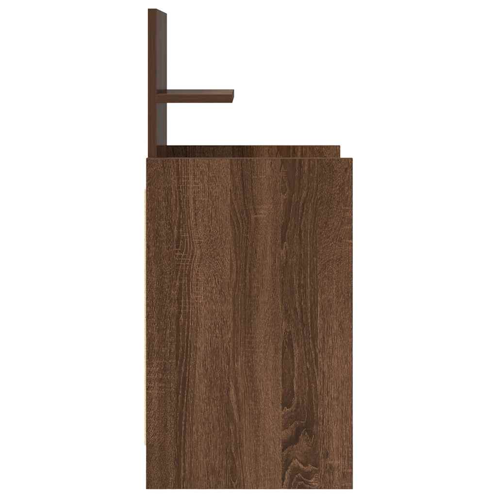 Nachtkastjes met 2 lades 2 st 38x34x80 cm bruin eikenkleurig