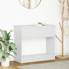 Wandtafel 85,5x38,5x74,5 cm wit met lades