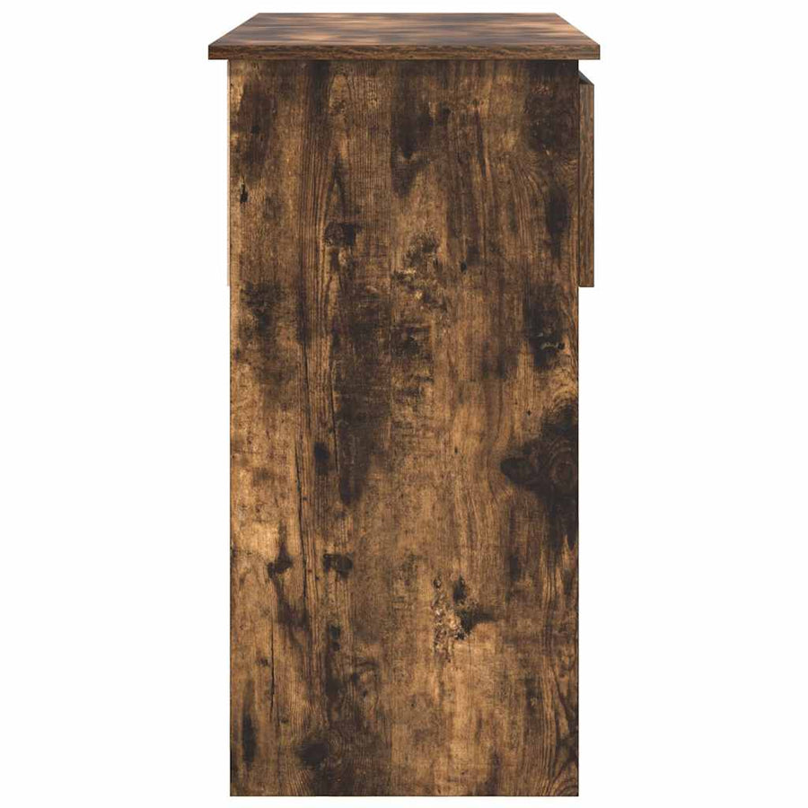 Wandtafel Met Lades Kleurig 85,5X38,5X74,5 Cm Gerookt eiken