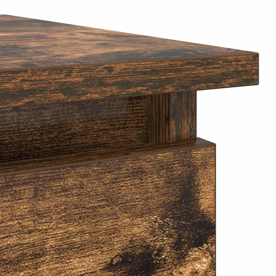Wandtafel Met Lades Kleurig 85,5X38,5X74,5 Cm Gerookt eiken