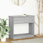 Console table with drawers 85.5x38.5x74.5 cm grey Sonoma