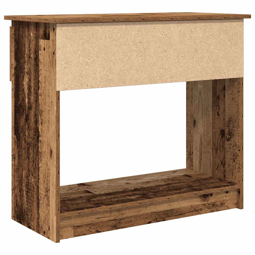 Wandtafel Met Lades 85,5X38,5X74,5 Cm Oud hout