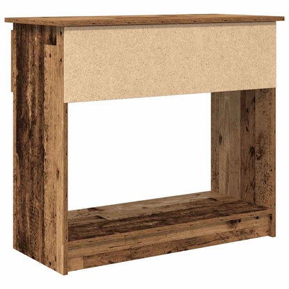 Wandtafel Met Lades 85,5X38,5X74,5 Cm Oud hout