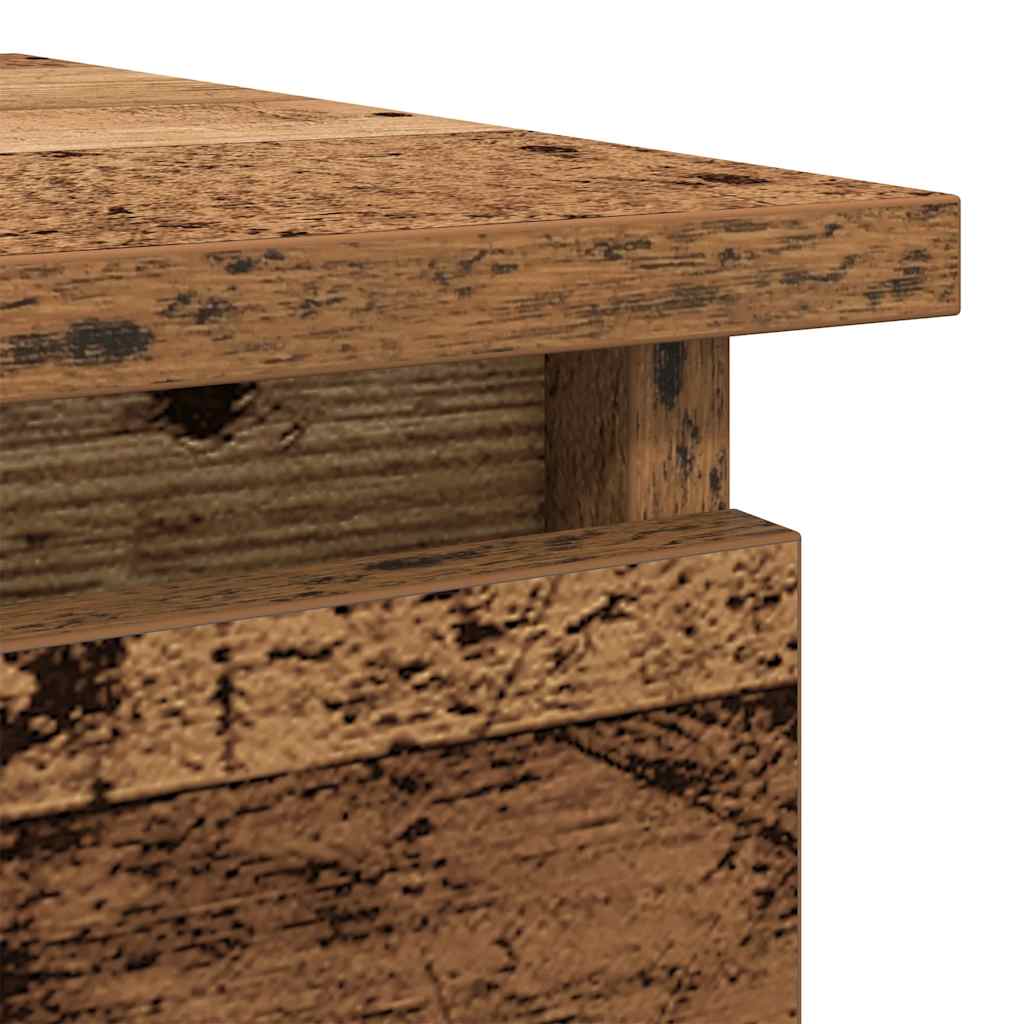 Wandtafel Met Lades 85,5X38,5X74,5 Cm Oud hout