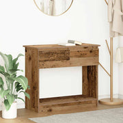 Wandtafel 85,5x38,5x74,5 cm oud hout
