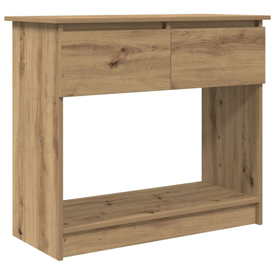 Wandtafel Met Lades Ambachtelijk Eikenkleurig 85,5X38,5X74,5 Cm artisanaal eikenkleurig