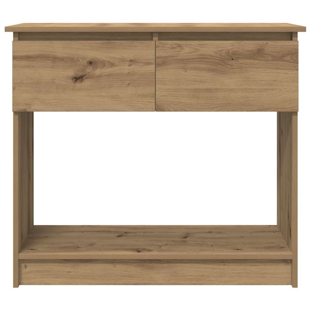 Wandtafel Met Lades Ambachtelijk Eikenkleurig 85,5X38,5X74,5 Cm artisanaal eikenkleurig