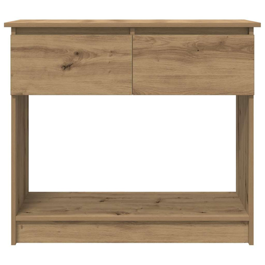 Wandtafel Met Lades Ambachtelijk Eikenkleurig 85,5X38,5X74,5 Cm artisanaal eikenkleurig
