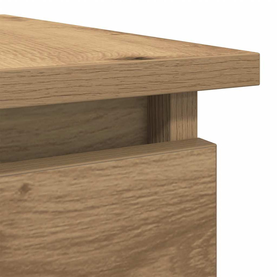 Wandtafel Met Lades Ambachtelijk Eikenkleurig 85,5X38,5X74,5 Cm artisanaal eikenkleurig