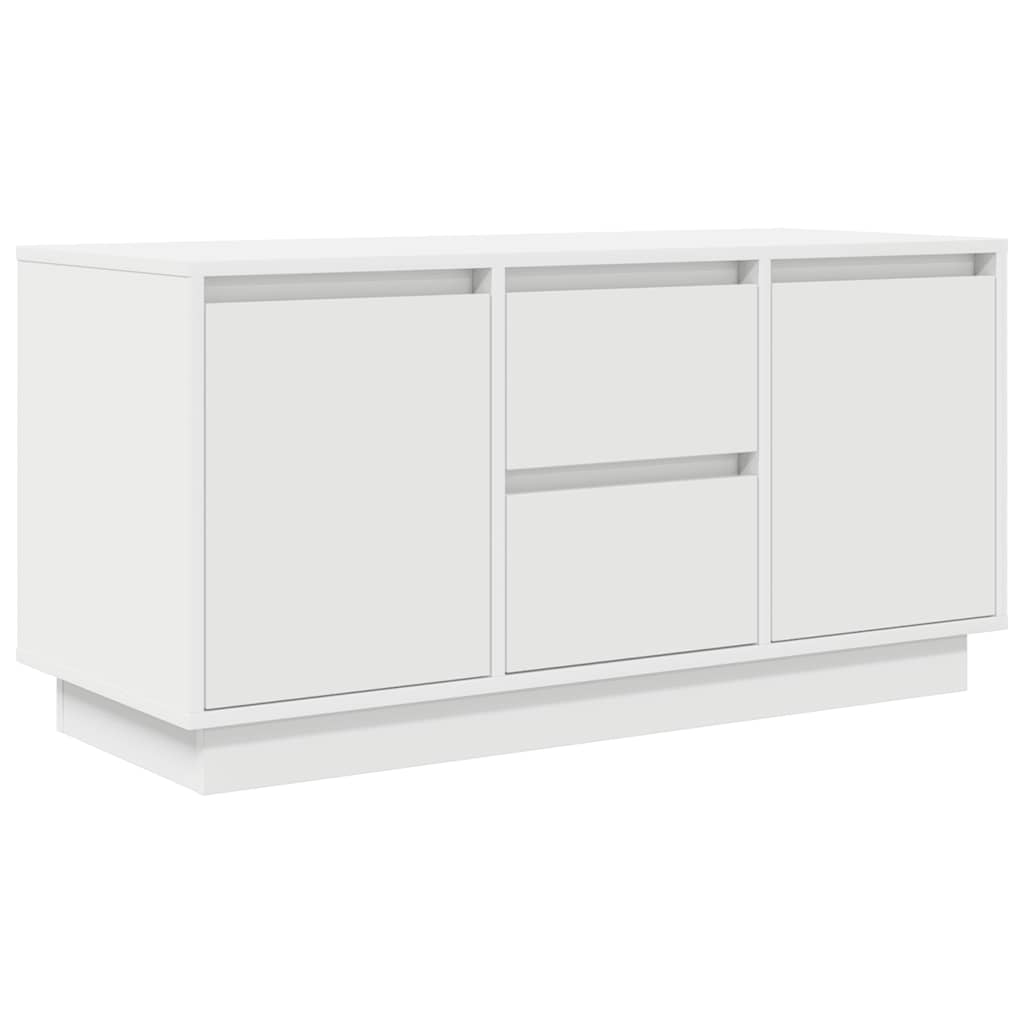 Tv-meubel met LED-verlichting 100x41x50 cm wit