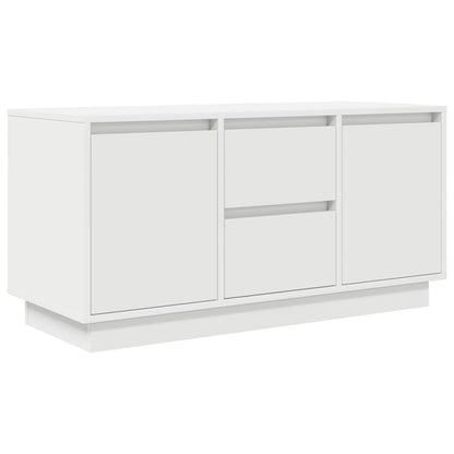 Tv-meubel met LED-verlichting 100x41x50 cm wit