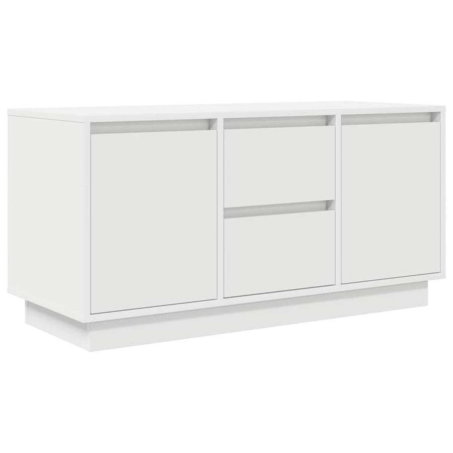 Tv-meubel met LED-verlichting 100x41x50 cm wit