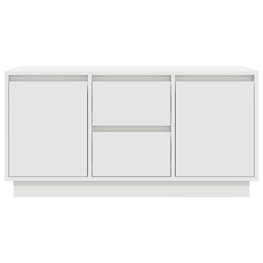 Tv-meubel met LED-verlichting 100x41x50 cm wit