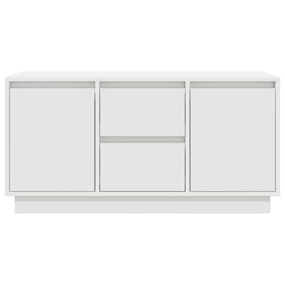 Tv-meubel met LED-verlichting 100x41x50 cm wit