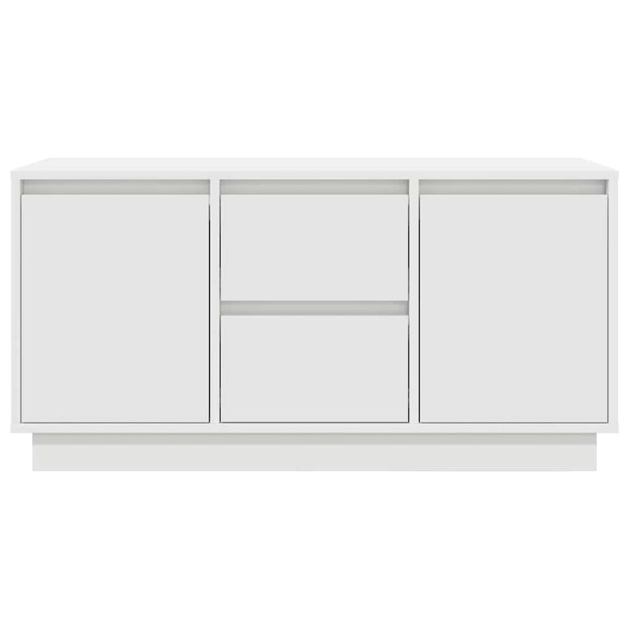 Tv-meubel met LED-verlichting 100x41x50 cm wit