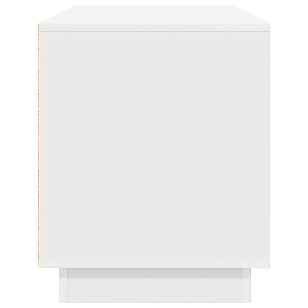 Tv-meubel met LED-verlichting 100x41x50 cm wit