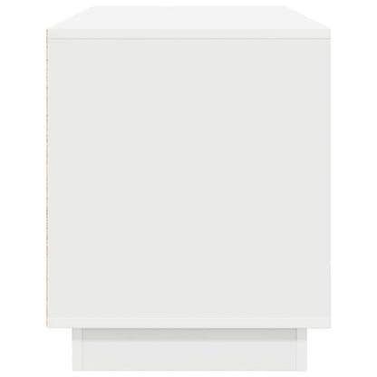 Tv-meubel met LED-verlichting 100x41x50 cm wit