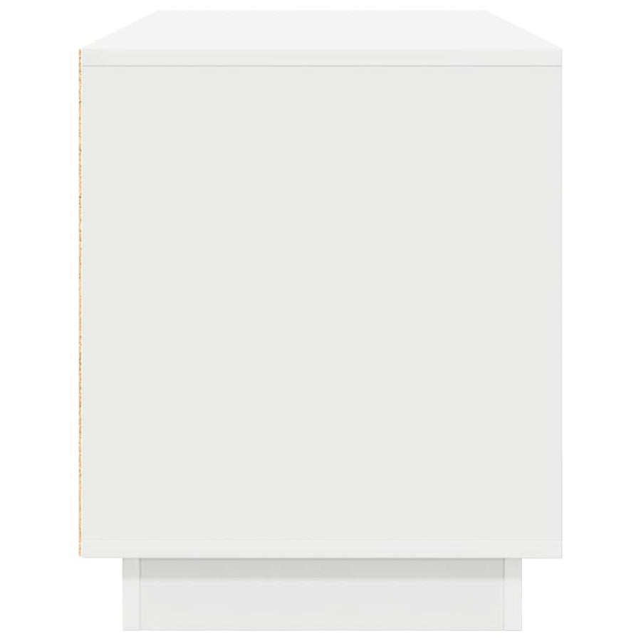 Tv-meubel met LED-verlichting 100x41x50 cm wit